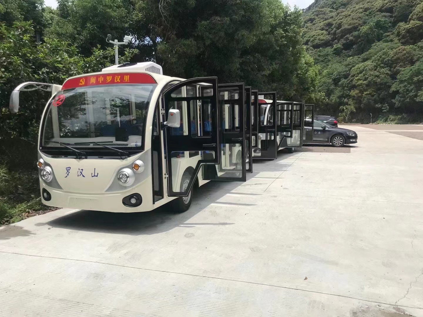 闽中罗汉里革命根据地麻豆一二三产区观光车